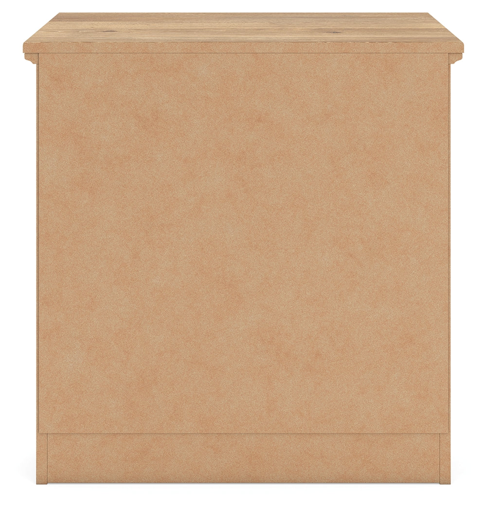 Makidern Tan Nightstand from Ashley - Luna Furniture