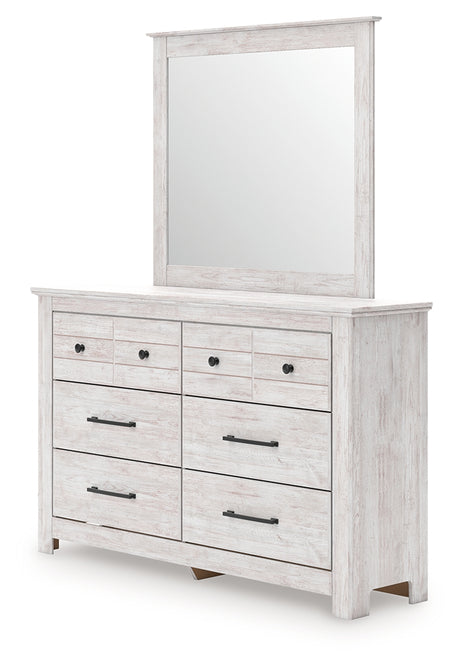 Makidern Whitewash Dresser and Mirror from Ashley - Luna Furniture
