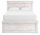 Makidern Whitewash Queen Panel Bed from Ashley - Luna Furniture