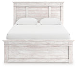 Makidern Whitewash Queen Panel Storage Bed from Ashley - Luna Furniture