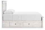 Makidern Whitewash Queen Panel Storage Bed from Ashley - Luna Furniture