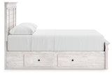 Makidern Whitewash Queen Panel Storage Bed from Ashley - Luna Furniture