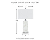 Malise White Table Lamp (Set of 2) from Ashley - Luna Furniture