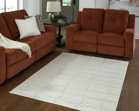 Malvinsboro Sandstone Washable Medium Rug from Ashley - Luna Furniture