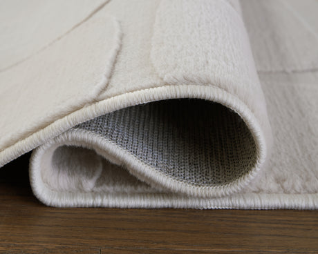 Malvinsboro Sandstone Washable Medium Rug from Ashley - Luna Furniture