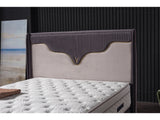 Manolya Full Storage Bed With Headboard in Grey from Furnia - Luna Furniture