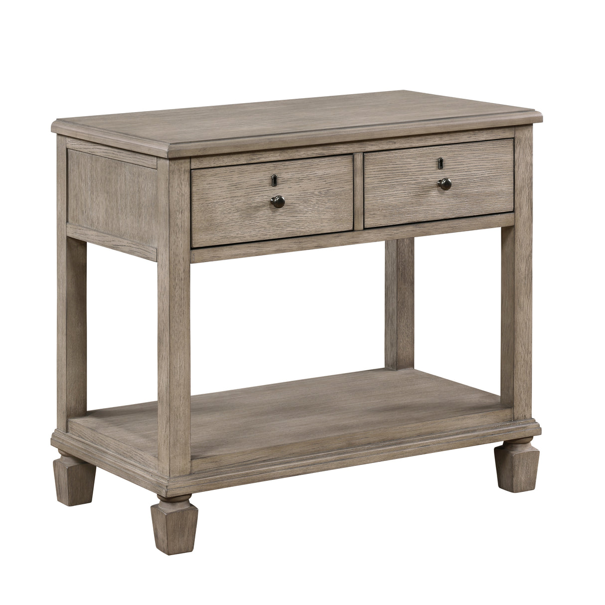 Marceline Gray Oak 5-Piece Bedroom Set (Queen Bed, Nightstand, Dresser, Mirror, Chest) from Homelegance - Luna Furniture