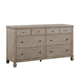 Marceline Gray Oak 5-Piece Bedroom Set (Queen Bed, Nightstand, Dresser, Mirror, Chest) from Homelegance - Luna Furniture