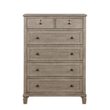 Marceline Gray Oak 5-Piece Bedroom Set (Queen Bed, Nightstand, Dresser, Mirror, Chest) from Homelegance - Luna Furniture