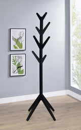 Margaret Black Solid Wood Coat Rack from Coaster - Luna Furniture