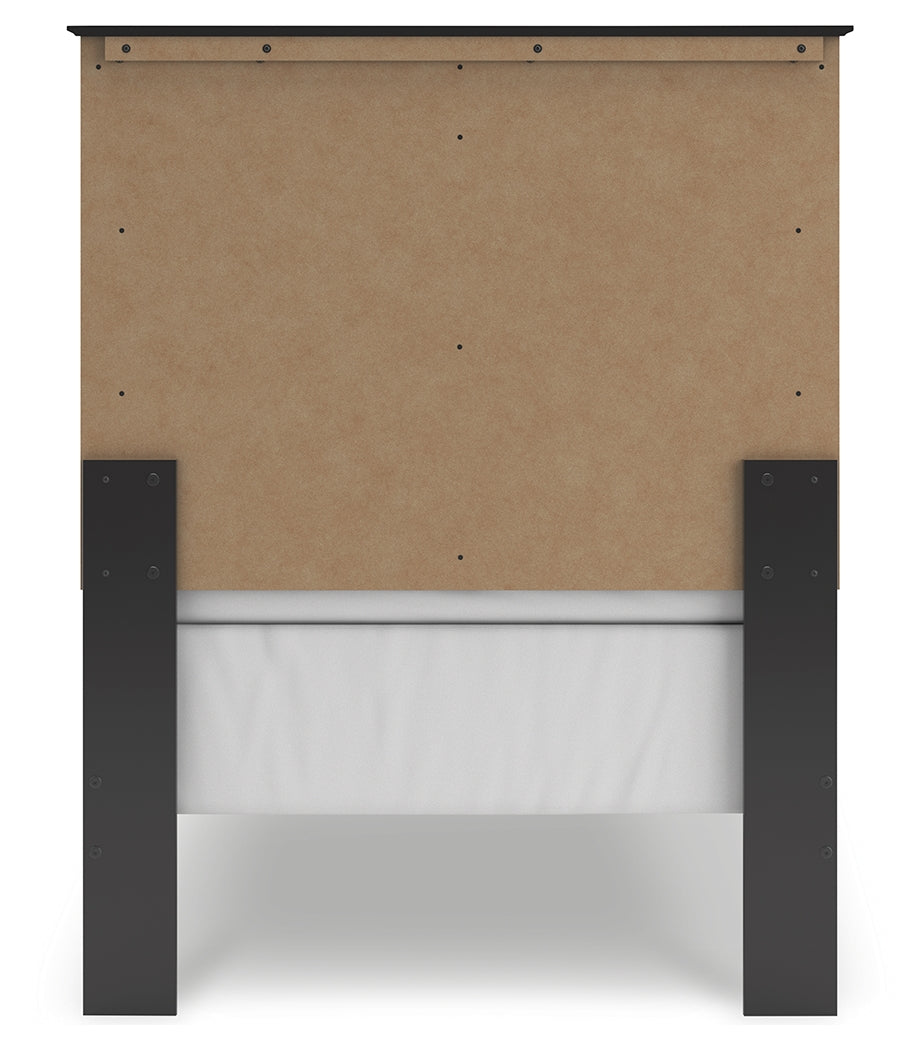 Maribel Black Twin Panel Bed from Ashley - Luna Furniture