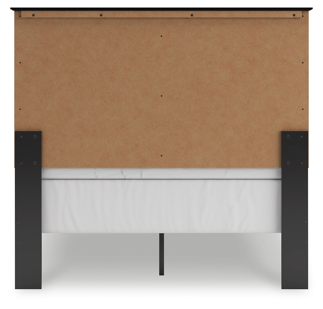 Maribel Full Panel Bed with Dresser in Black from Ashley - Luna Furniture