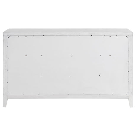 Marielle Distressed White Bedroom Set from Coaster - Luna Furniture