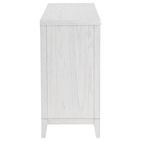 Marielle Distressed White 6-Drawer Bedroom Dresser from Coaster - Luna Furniture
