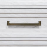 Marielle Distressed White 6-Drawer Dresser with Mirror from Coaster - Luna Furniture