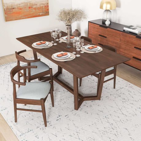 Marina Brown Solid Wood Dining Table from Ashcroft Furniture - Luna Furniture
