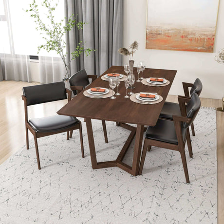 Marina Brown Solid Wood Dining Table from Ashcroft Furniture - Luna Furniture