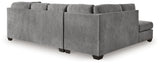 Marleton Gray 2-Piece Sleeper Sectional with Ottoman from Ashley - Luna Furniture
