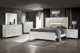 Marmore White 5-Drawer Bedroom Chest from Coaster - Luna Furniture