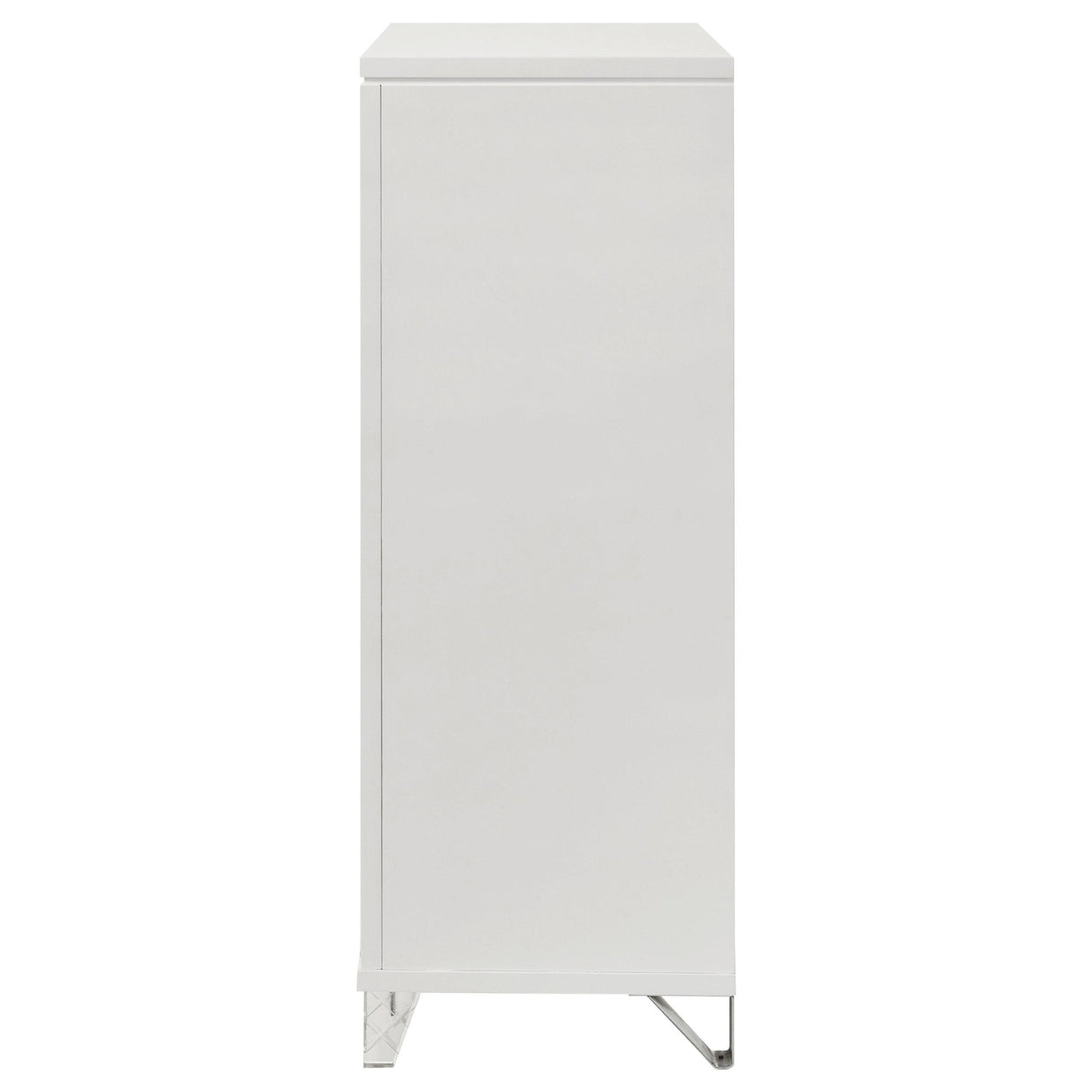 Marmore White 5-Drawer Bedroom Chest from Coaster - Luna Furniture