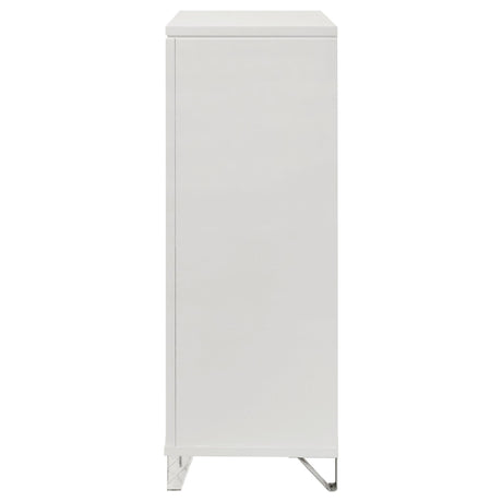 Marmore White 5-Drawer Bedroom Chest from Coaster - Luna Furniture