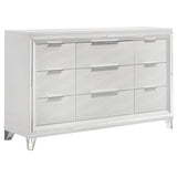 Marmore White 9-Drawer Dresser from Coaster - Luna Furniture