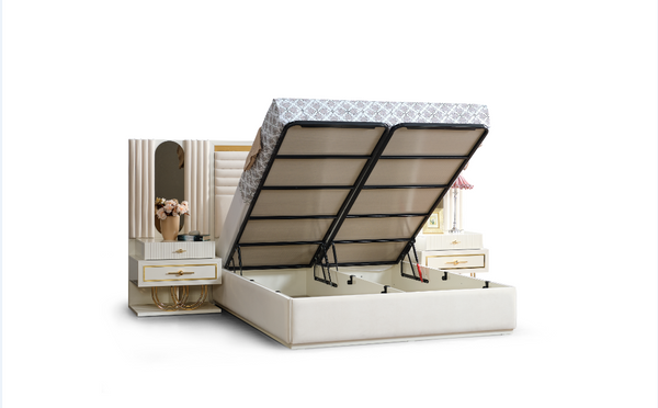 Marsel King Storage Bed With Headboard
