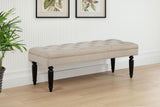 Marsha Latte 52-inch Upholstered Entryway Accent Bench from Coaster - Luna Furniture