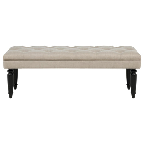 Marsha Latte 52-inch Upholstered Entryway Accent Bench from Coaster - Luna Furniture