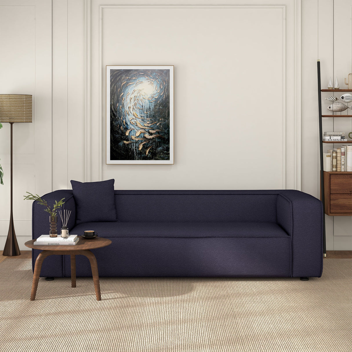 Barcelona Gray Boucle Sofa from Midinmod - Luna Furniture