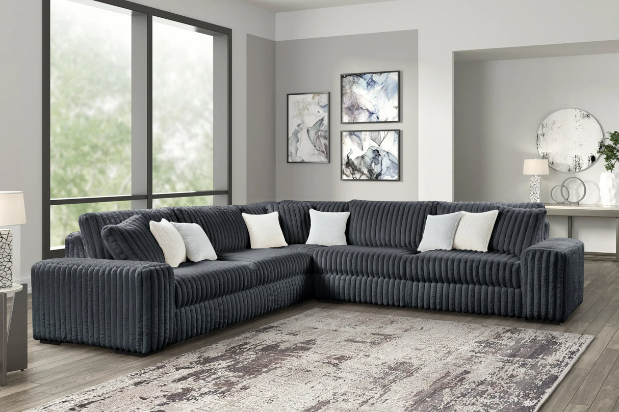 Marshmallow Charcoal Oversized Sectional from Happy Homes - Luna Furniture