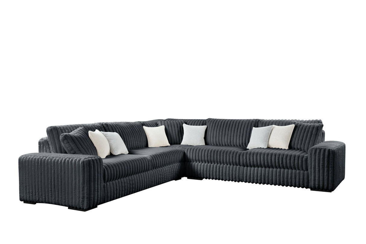 Marshmallow Charcoal Oversized Sectional from Happy Homes - Luna Furniture