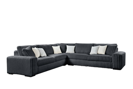 Marshmallow Charcoal Oversized Sectional from Happy Homes - Luna Furniture