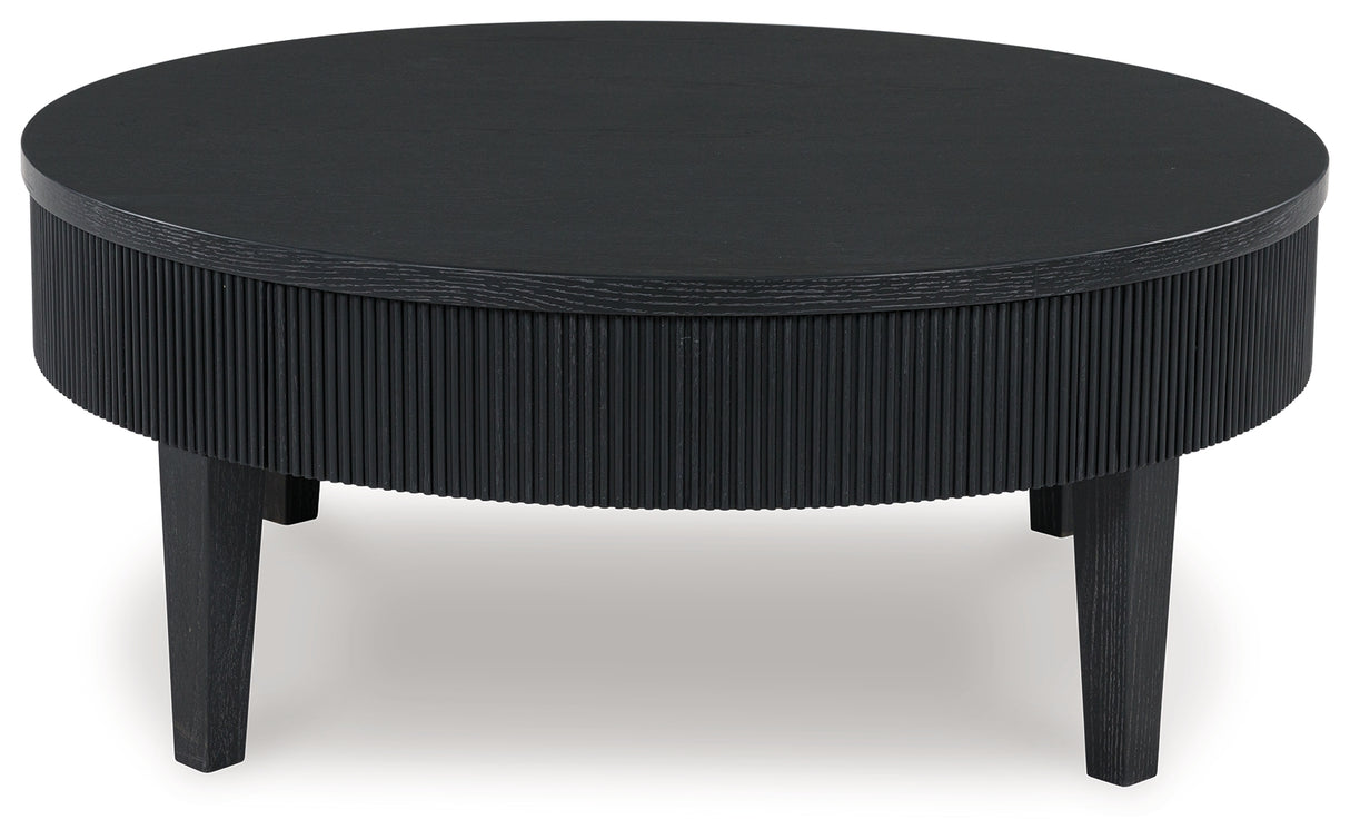 Marstream Black Coffee Table from Ashley - Luna Furniture