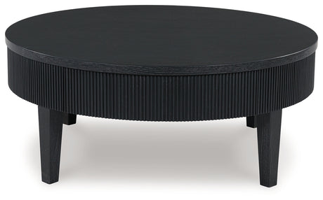 Marstream Black Coffee Table from Ashley - Luna Furniture