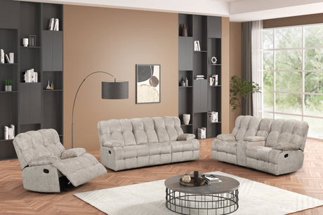 Martina Gray 3-Piece Reclining Set from Happy Homes - Luna Furniture