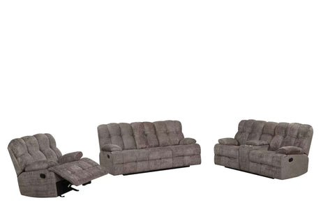 Martina Brown 3-Piece Reclining Set from Happy Homes - Luna Furniture
