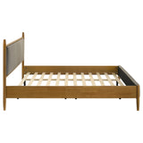 Mason Light Brown 46-inch Eastern King Panel Platform Bed from Coaster - Luna Furniture