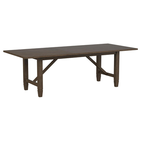Matisse Rectangular Dining Table with 18" Removable Extension Leaf Brown - 108311