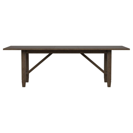 Matisse Rectangular Dining Table with 18" Removable Extension Leaf Brown - 108311