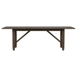 Matisse Brown Rectangular Dining Table with 18" Removable Extension Leaf from Coaster - Luna Furniture