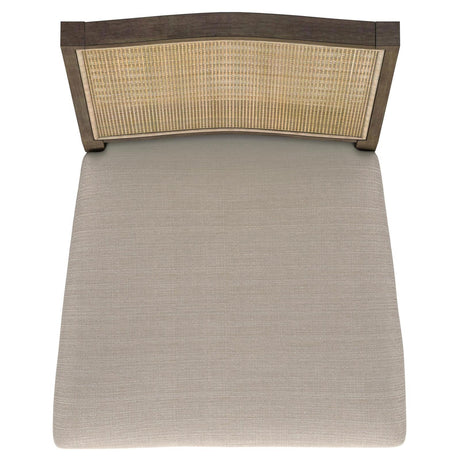 Matisse Brown Woven Rattan Back Upholstered Dining Side Chair from Coaster - Luna Furniture