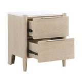 Matteo Light Oak 5-Piece Bedroom Set (Queen Bed, Nightstand, Dresser, Mirror, Chest) from Homelegance - Luna Furniture