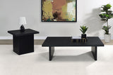 Max Black Rectangular Laminate Coffee Table from Coaster - Luna Furniture