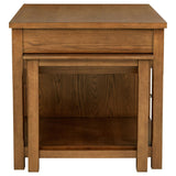 Mayfair Dark Oak 3-Piece Kitchen Island with Extension Table from Coaster - Luna Furniture