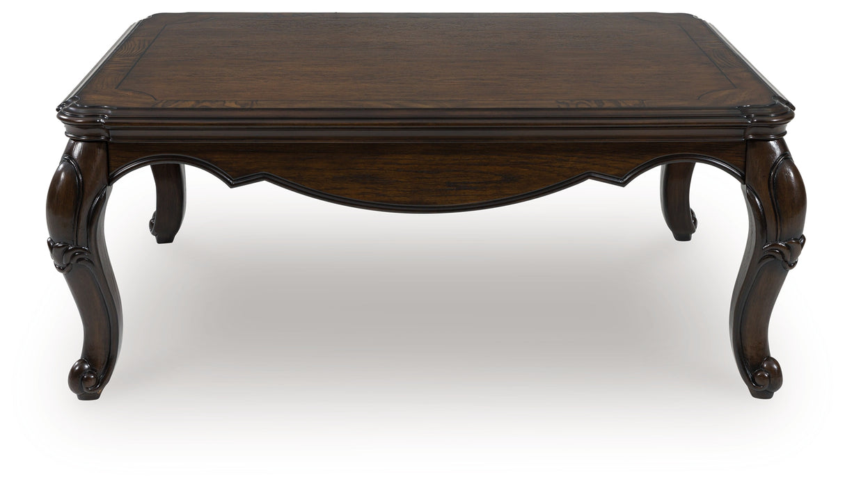 Maylee Dark Brown Coffee Table from Ashley - Luna Furniture