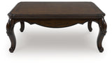 Maylee Dark Brown Coffee Table from Ashley - Luna Furniture