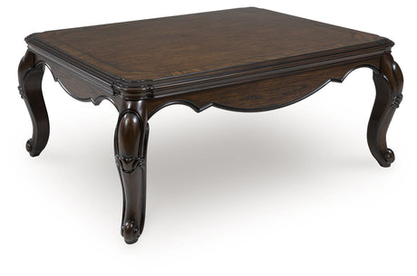 Maylee Dark Brown Coffee Table from Ashley - Luna Furniture