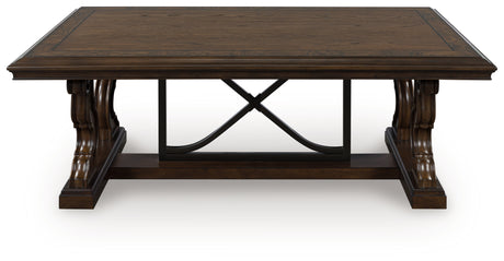 Maylee Dark Brown Coffee Table from Ashley - Luna Furniture