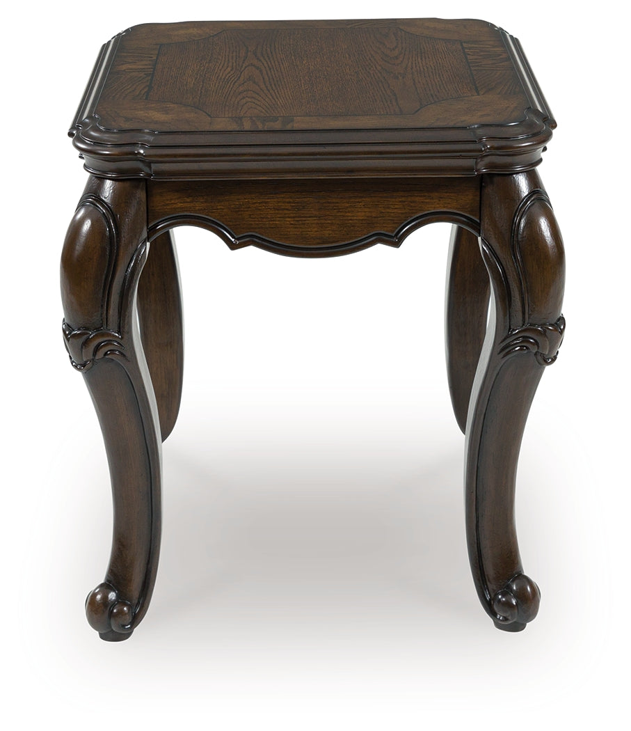 Maylee Dark Brown End Table from Ashley - Luna Furniture